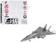Grumman F 14B Tomcat Fighter Aircraft VF 102 Diamondbacks Operation Enduring Freedom 2001 United States Navy 1/72 Diecast Model JC Wings JCW-72-F14-024
