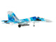 Sukhoi Su 27UB Flanker Aircraft 831st Tactical Aviation Brigade 2017 Ukrainian Air Forces 1/72 Diecast Model JC Wings JCW-72-SU27-012