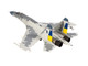 Sukhoi Su 27 Flanker Aircraft Ukraine War 2023 Ukrainian Air Forces 1/72 Diecast Model JC Wings JCW-72-SU27-016