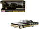 1964 Chevrolet Impala Lowrider Black with Gold Graphics and Wheels Midnight Eclipse Series 1/24 Diecast Model Car Motormax 79202BK 1964 Chevrolet Impala Lowrider Black with Gold Graphics and Wheels Midnight Eclipse Series 1/24 Diecast Model Car Motormax 79202BK