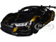 Audi R8 LMS GT3 Black with Gold Stripes and Graphics Midnight Eclipse Series 1/24 Diecast Model Car Motormax 79208BK