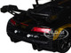 Audi R8 LMS GT3 Black with Gold Stripes and Graphics Midnight Eclipse Series 1/24 Diecast Model Car Motormax 79208BK