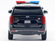 2025 Chevrolet Tahoe PPV LAPD Los Angeles Police Department Black and White with Flashing Light Bar and Front and Rear Lights and Sounds 1/24 Diecast Model Car Motormax 79627