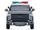 2025 Chevrolet Tahoe PPV LAPD Los Angeles Police Department Black and White with Flashing Light Bar and Front and Rear Lights and Sounds 1/24 Diecast Model Car Motormax 79627