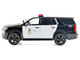 2025 Chevrolet Tahoe PPV LAPD Los Angeles Police Department Black and White with Flashing Light Bar and Front and Rear Lights and Sounds 1/24 Diecast Model Car Motormax 79627