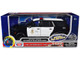2025 Chevrolet Tahoe PPV LAPD Los Angeles Police Department Black and White with Flashing Light Bar and Front and Rear Lights and Sounds 1/24 Diecast Model Car Motormax 79627