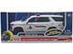 2025 Chevrolet Tahoe PPV RCMP Royal Canadian Mounted Police White with Stripes with Flashing Light Bar and Front and Rear Lights and Sounds 1/24 Diecast Model Car Motormax 79628
