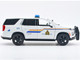 2025 Chevrolet Tahoe PPV RCMP Royal Canadian Mounted Police White with Stripes with Flashing Light Bar and Front and Rear Lights and Sounds 1/24 Diecast Model Car Motormax 79628