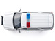 2025 Chevrolet Tahoe PPV RCMP Royal Canadian Mounted Police White with Stripes with Flashing Light Bar and Front and Rear Lights and Sounds 1/24 Diecast Model Car Motormax 79628