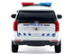 2025 Chevrolet Tahoe PPV RCMP Royal Canadian Mounted Police White with Stripes with Flashing Light Bar and Front and Rear Lights and Sounds 1/24 Diecast Model Car Motormax 79628