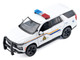 2025 Chevrolet Tahoe PPV RCMP Royal Canadian Mounted Police White with Stripes with Flashing Light Bar and Front and Rear Lights and Sounds 1/24 Diecast Model Car Motormax 79628