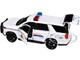 2025 Chevrolet Tahoe PPV RCMP Royal Canadian Mounted Police White with Stripes with Flashing Light Bar and Front and Rear Lights and Sounds 1/24 Diecast Model Car Motormax 79628 2025 Chevrolet Tahoe PPV RCMP Royal Canadian Mounted Police White with Stripes with Flashing Light Bar and Front and Rear Lights and Sounds 1/24 Diecast Model Car Motormax 79628