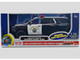 2025 Chevrolet Tahoe PPV CHP California Highway Patrol Black and White with Flashing Light Bar and Front and Rear Lights and Sounds 1/24 Diecast Model Car Motormax 79629