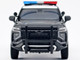 2025 Chevrolet Tahoe PPV CHP California Highway Patrol Black and White with Flashing Light Bar and Front and Rear Lights and Sounds 1/24 Diecast Model Car Motormax 79629