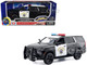 2025 Chevrolet Tahoe PPV CHP California Highway Patrol Black and White with Flashing Light Bar and Front and Rear Lights and Sounds 1/24 Diecast Model Car Motormax 79629 2025 Chevrolet Tahoe PPV CHP California Highway Patrol Black and White with Flashing Light Bar and Front and Rear Lights and Sounds 1/24 Diecast Model Car Motormax 79629