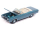 1968 Dodge Coronet 500 Convertible Pale Blue Metallic with White Interior Vintage Muscle Series 1/64 Diecast Model Car Auto World 64532-AWSP212A