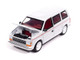 1989 Plymouth Voyager Turbo Van Bright White with Red Stripes and Interior Mighty Minivans Series 1/64 Diecast Model Car Auto World 64532-AWSP213A