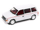 1989 Plymouth Voyager Turbo Van Bright White with Red Stripes and Interior Mighty Minivans Series 1/64 Diecast Model Car Auto World 64532-AWSP213A
