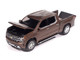 2019 Chevrolet Silverado High Country Pickup Truck Oakwood Brown Metallic Muscle Trucks Series 1/64 Diecast Model Car Auto World 64532-AWSP215A