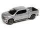 2019 Chevrolet Silverado High Country Pickup Truck Silver Ice Metallic Muscle Trucks Series 1/64 Diecast Model Car Auto World 64532-AWSP215B