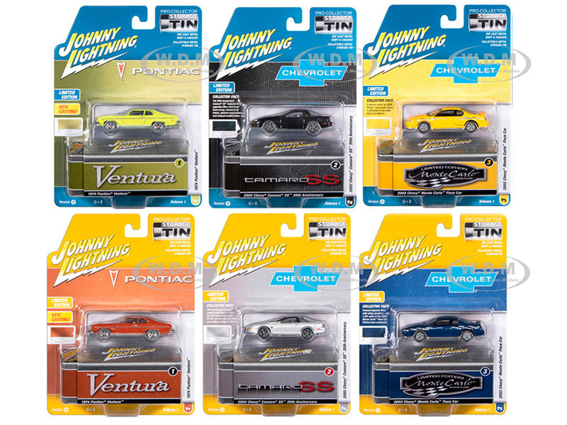 Johnny Lightning Collector s Tin 2026 Set of 6 Cars Release 1 Limited Edition 1/64 Diecast Model Cars Johnny Lightning JLCT020