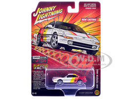 1991 Toyota MR2 White with Stripes Hobby Exclusive Series Limited Edition to 3720 pieces Worldwide 1/64 Diecast Model Car Johnny Lightning JLSP440