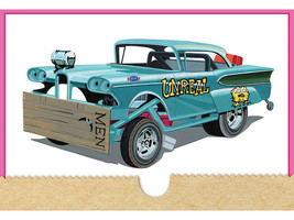 Skill 2 Model Kit 1958 Edsel Funny Car "Unreal" 1/25 Scale Model by AMT