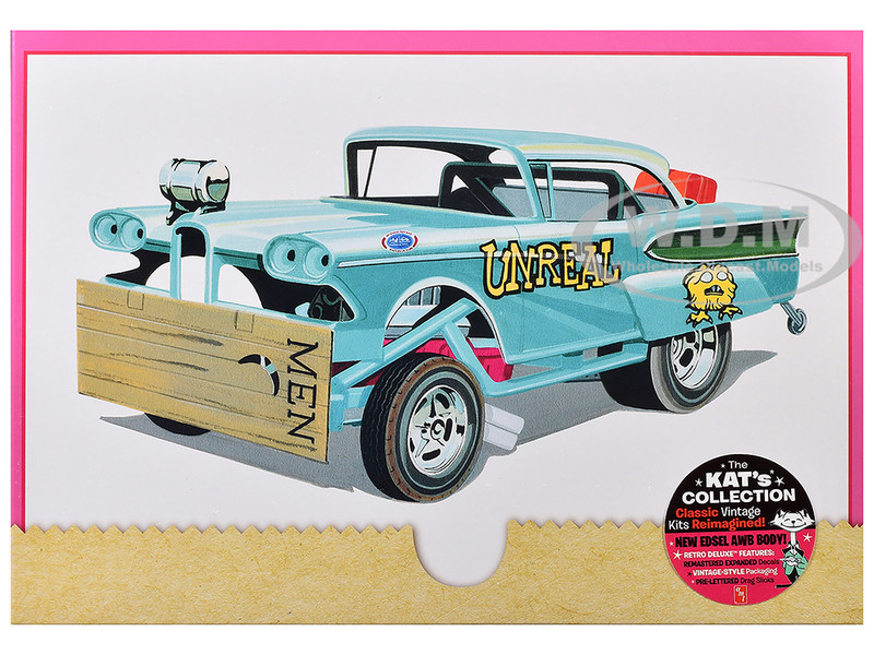 Skill 2 Model Kit 1958 Edsel Funny Car Unreal 1/25 Scale Model AMT AMT1321