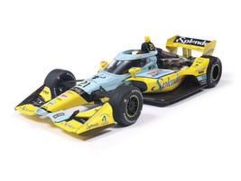 Dallara IndyCar #21 Christian Rasmussen Splenda Ed Carpenter Racing Road Course Configuration NTT IndyCar Series 2026 1/18 Diecast Model Car IXO Models IND18045