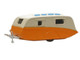 Caravan Trailer Cream and Orange 1/148 (N) Scale Diecast Model Car Oxford Diecast NCV001