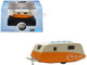 Caravan Trailer Cream and Orange 1/148 (N) Scale Diecast Model Car Oxford Diecast NCV001