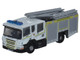 Scania Pump Ladder Fire Engine Grampian Fire and Rescue White with Yellow Stripes 1/148 (N) Scale Diecast Model Car Oxford Diecast