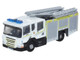 Scania Pump Ladder Fire Engine Grampian Fire and Rescue White with Yellow Stripes 1/148 (N) Scale Diecast Model Car Oxford Diecast NSFE003