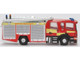 Scania Pump Ladder Fire Engine Surrey Fire and Rescue Red with Yellow Stripes 1/148 (N) Scale Diecast Model Car Oxford Diecast NSFE007