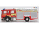 Scania Pump Ladder Fire Engine Surrey Fire and Rescue Red with Yellow Stripes 1/148 (N) Scale Diecast Model Car Oxford Diecast NSFE007