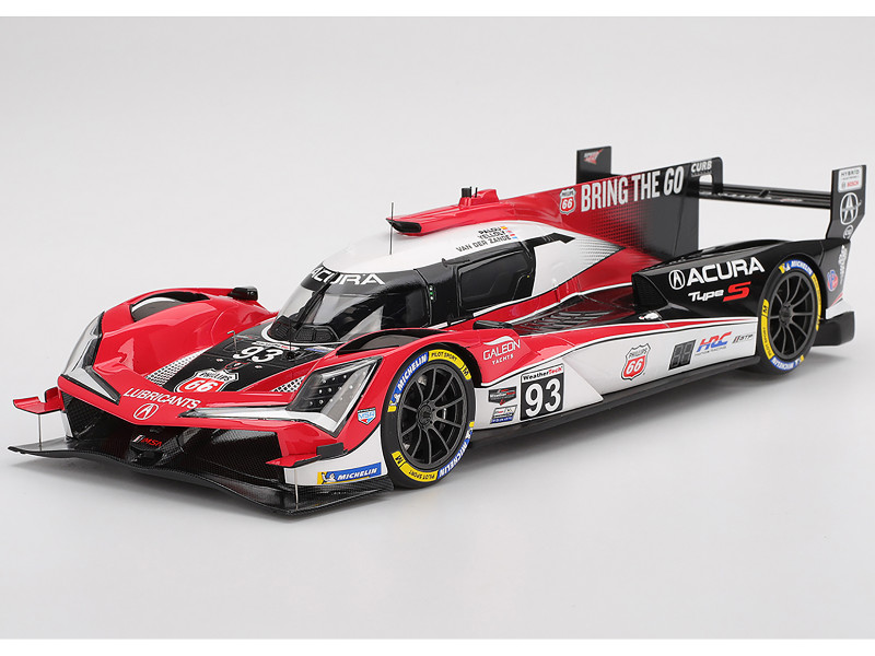 Acura ARX 06 #93 Alex Palou Renger van der Zande Nick Yelloly Acura Meyer Shank Racing 3rd Place GTP IMSA 12 Hours of Sebring 2025 1/18 Model Car Top Speed TS0649