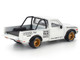 Datsun Pandem 620 Pickup Truck Rocket Bunny Racing White with Graphics 1/64 Diecast Model Car Pop Race PR640350