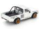 Datsun Pandem 620 Pickup Truck Rocket Bunny Racing White with Graphics 1/64 Diecast Model Car Pop Race PR640350