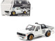 Datsun Pandem 620 Pickup Truck Rocket Bunny Racing White with Graphics 1/64 Diecast Model Car Pop Race PR640350 Datsun Pandem 620 Pickup Truck Rocket Bunny Racing White with Graphics 1/64 Diecast Model Car Pop Race PR640350