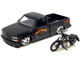 1993 Chevrolet 454 SS Pickup Truck Harley Davidson Black and 2007 Harley Davidson XL 1200N Nightster Motorcycle Black H D Custom Series 1/24 Diecast Model Car Maisto 32276-BLK 1993 Chevrolet 454 SS Pickup Truck Harley Davidson Black and 2007 Harley Davidson XL 1200N Nightster Motorcycle Black H D Custom Series 1/24 Diecast Model Car Maisto 32276-BLK