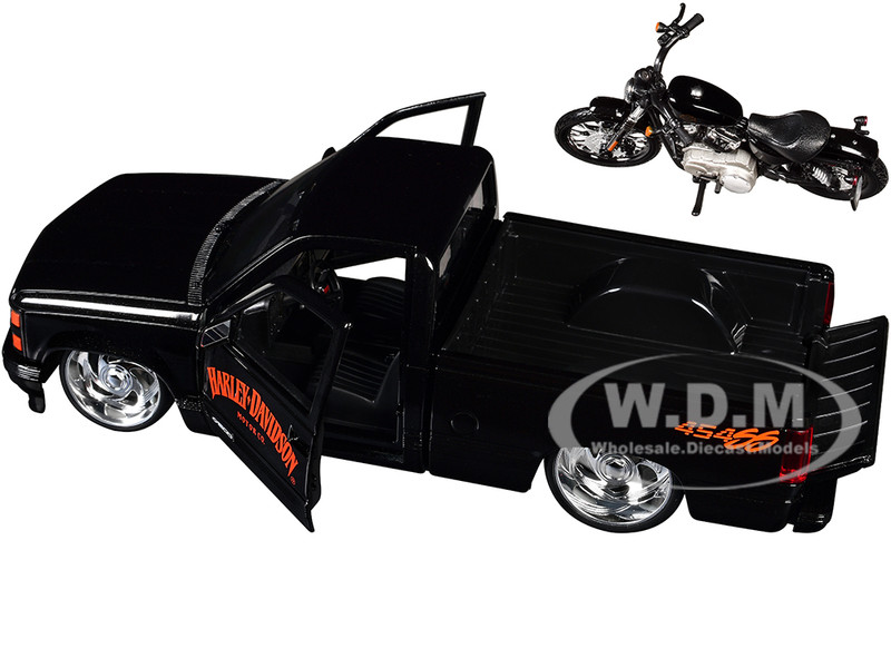 1993 CHEVROLET 454 SS & MOTORCYCLE BLACK 