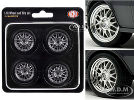 Street Fighter 18 Wheel and Tire Set of 4 pieces from 1968 Pontiac Firebird Street Fighter for 1/18 Scale Models ACME A1805222W