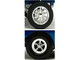 Drag Wheel and Tire Set of 4 pieces from 1957 Chevrolet 150 Gasser High Roller for 1/18 Scale Models ACME A1807019W