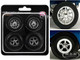 Drag Wheel and Tire Set of 4 pieces from 1957 Chevrolet 150 Gasser High Roller for 1/18 Scale Models ACME A1807019W