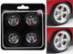 Torque Thrust Wheel and Tire Set of 4 pieces from 1967 Chevrolet C 10 Custom Pickup Truck for 1/18 Scale Models ACME A1807222W