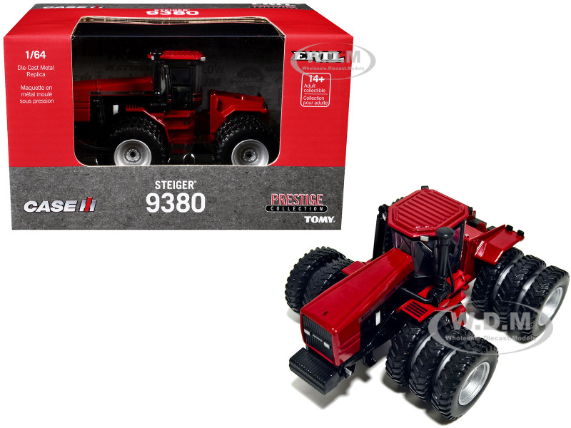 Case IH Steiger 9380 Tractor Triple Wheels Red Prestige Collection Series 1/64 Diecast Model ERTL TOMY 44326