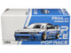 Pandem S13 RHD Right Hand Drive Silver and Moontech Blue Metallic with Graphics 1/64 Diecast Model Car Pop Race PR640264