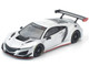 Honda NSX GT3 EVO22 Silver Metallic Brazilian Event Exclusive 1/64 Diecast Model Car Pop Race PR640445