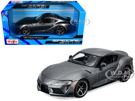 Toyota GR Supra Gray Metallic Special Edition Series 1/24 Diecast Model Car Maisto 32917GRY
