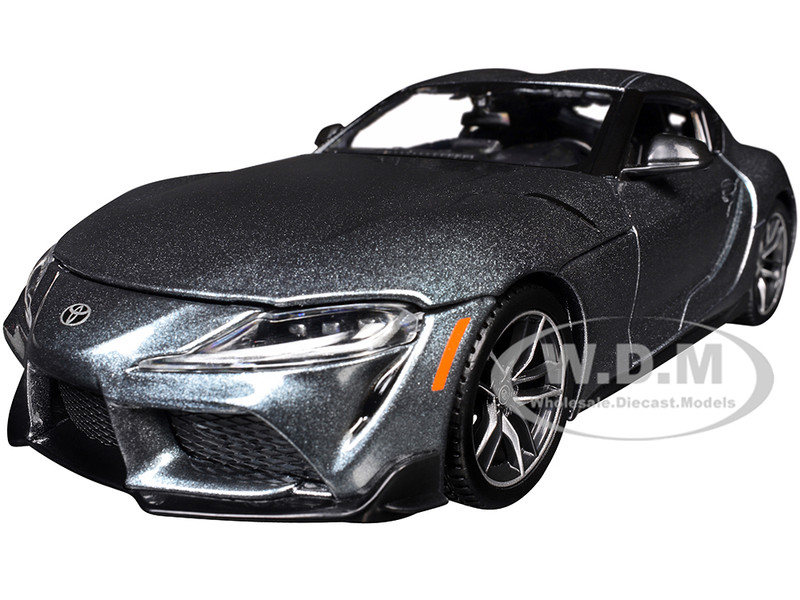 Toyota GR Supra Gray Metallic Special Edition Series 1/24 Diecast Model Car Maisto 32917GRY